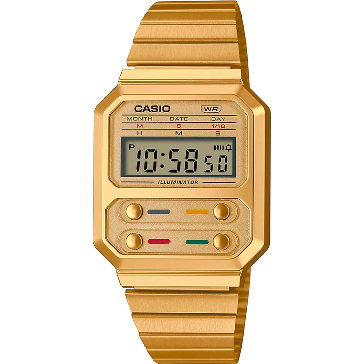 CASIO - Reloj Unisex Vintage Casio A100WEG-9A
