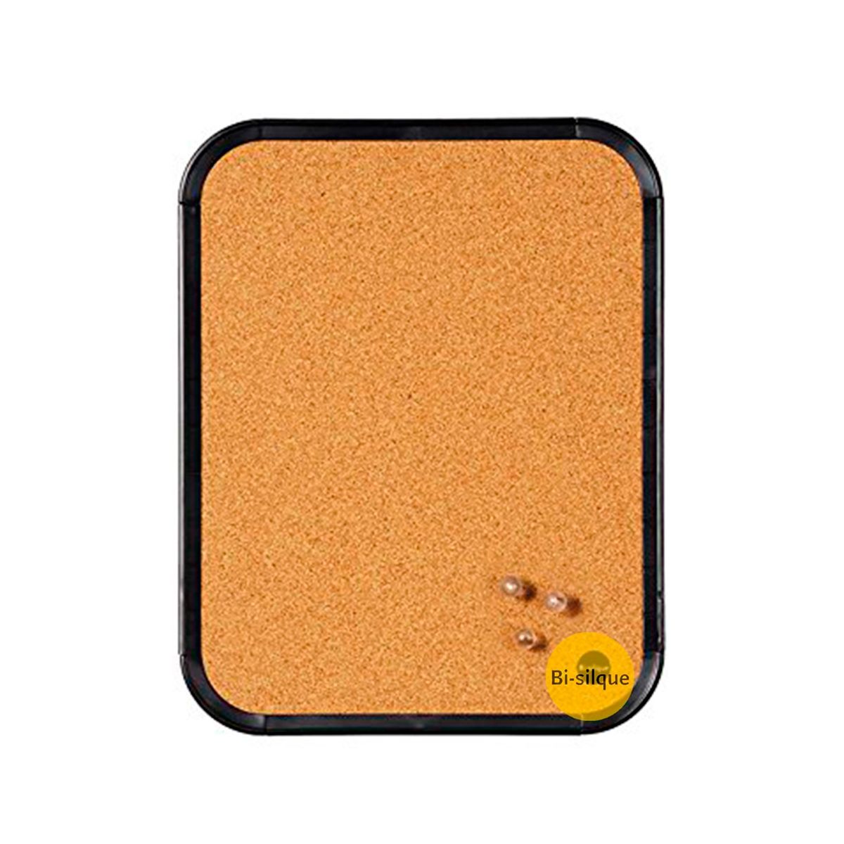 BI SILQUE - Pizarra Corcho 21x28 Marco Plástico Bi-silque