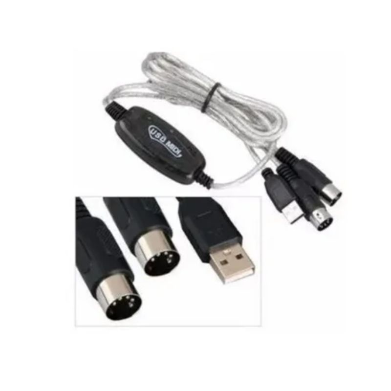 ESHOPANGIE - Cable Adaptador Audio Sonido Teclado Interfaz Midi Usb
