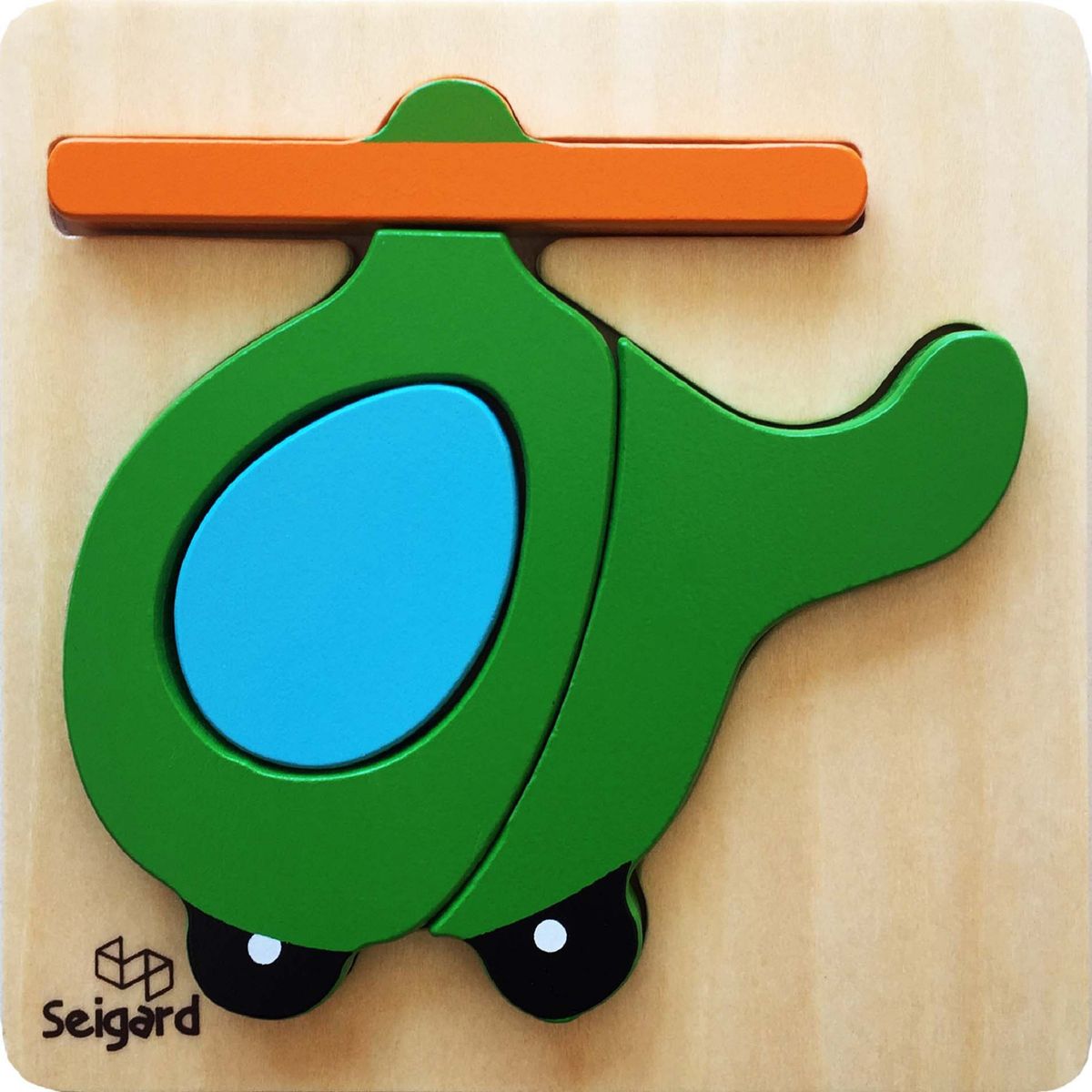 SEIGARD - Puzle Helicóptero 4 Pcs BH32084 Color Gris