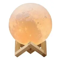 GENERICO - Lámpara Led Luna Llena 3D Luz Tenue Grande