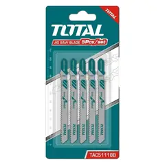 TOTAL TOOLS - Set Juego De Hojas Para Sierra Caladora P/ Metal 5 Piezas