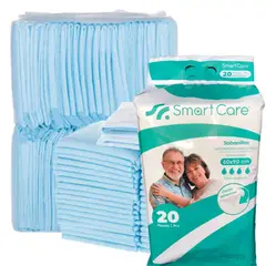 GENERICO - 20 Protector De Cama Sabanilla. Muy Absorbentes 750 Ml 90x60