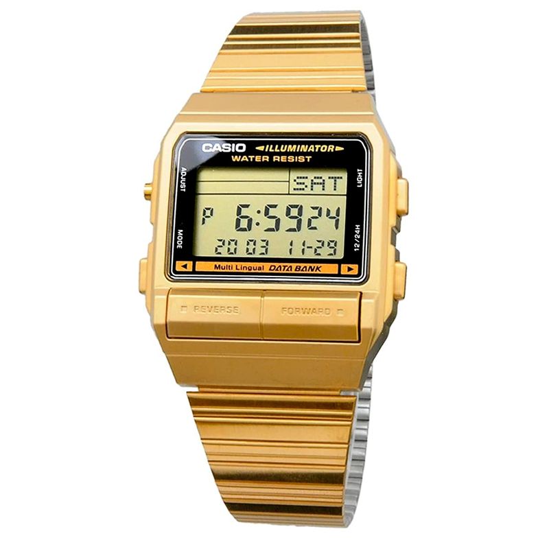 CASIO - Reloj Vintage Databank DB-380G-1