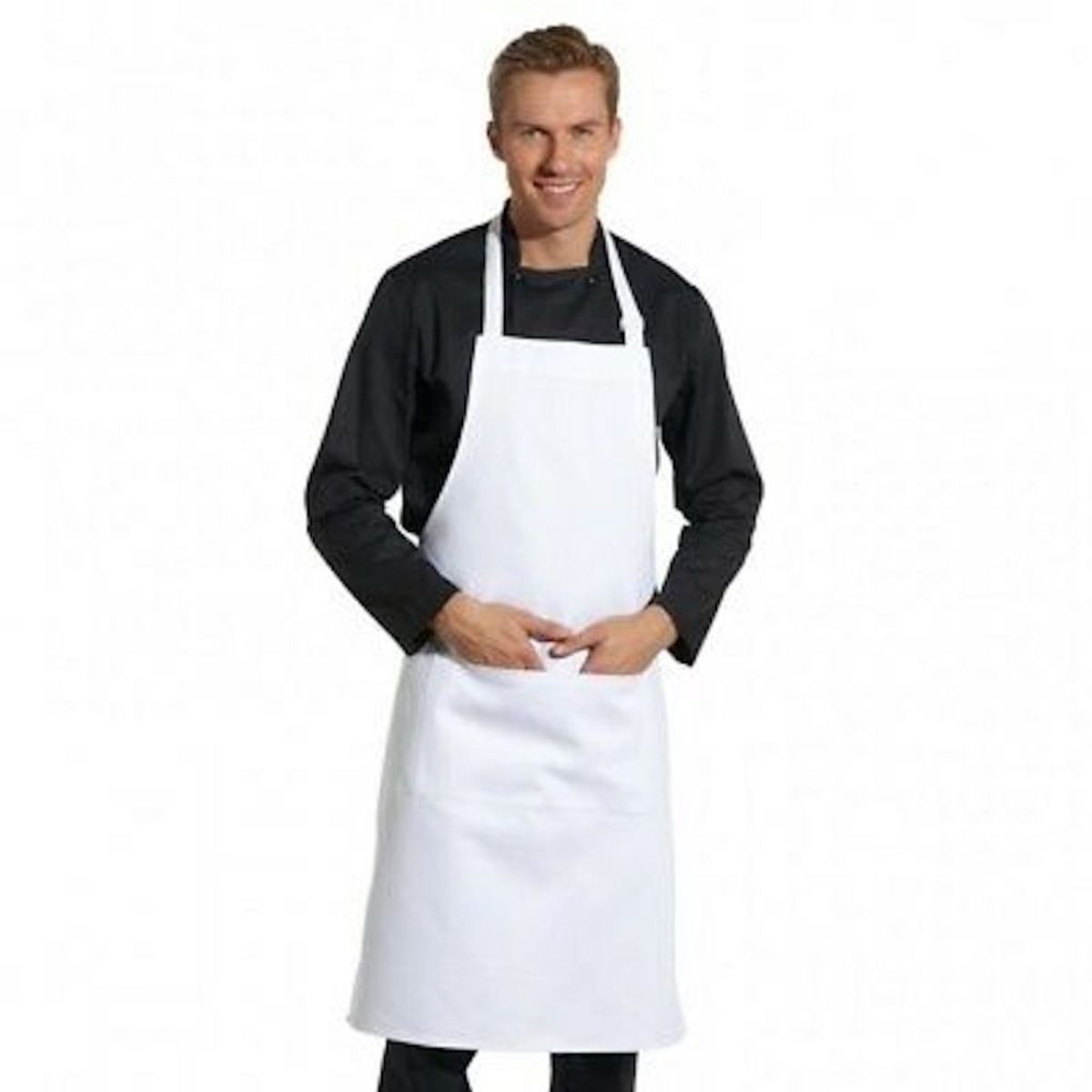 CHEF OUTFITTERS - Pechera Blanca Cocina Gastronomia Con Bolsillo Delantero CHEF OUTFITTERS