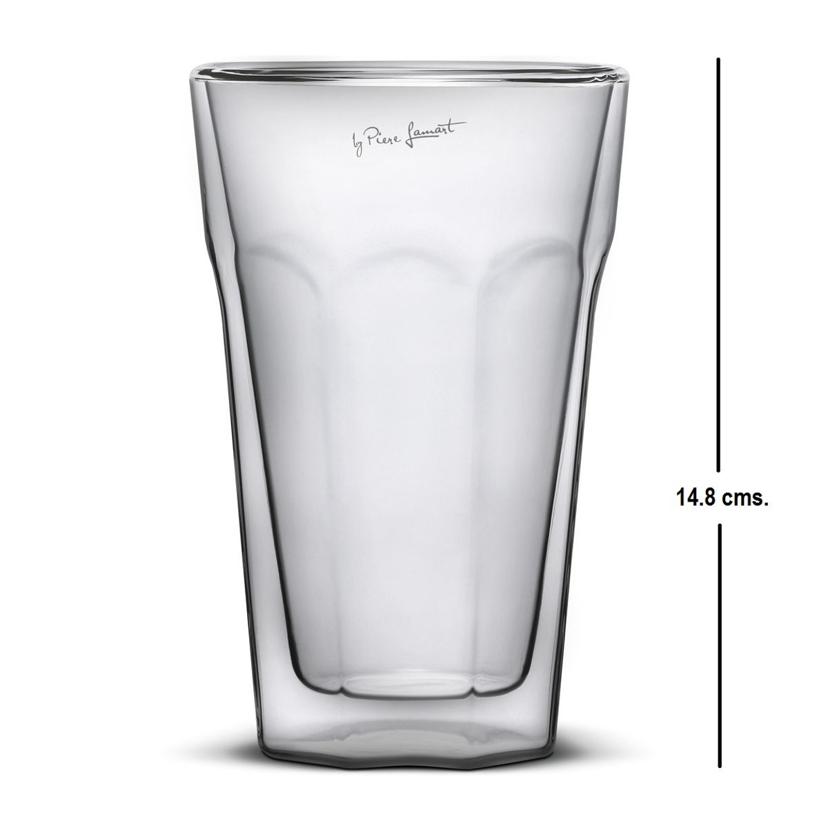 LAMART - Set 2 Vasos 450 Ml Durit Doble Vidrio