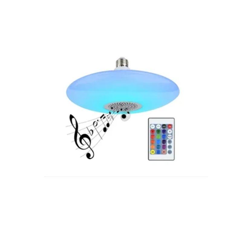 ESHOPANGIE - Ampolleta Ufo Rbg E27 Bluetooth Control Remoto Parlante