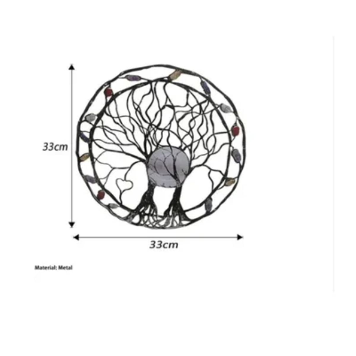 ESHOPANGIE - Adorno Colgante Metálico Para Pared 33 Cm