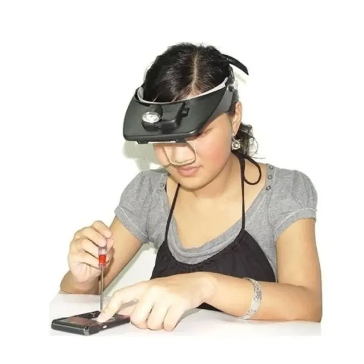 GENERICO - Lupa Visera Con Lupa Y Luz Lampara Lupa Con Luz Led