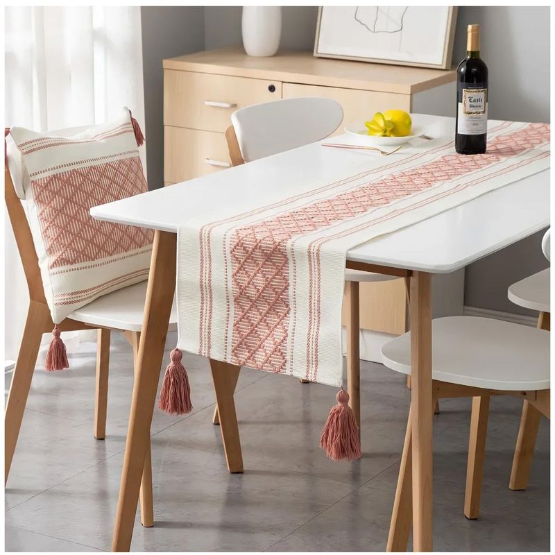 GENERICO - Camino De Mesa Medida 37x180cm Bordado Variedad en Colores