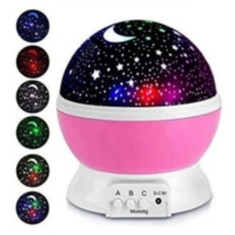 GENERICO - LÁMPARA PROYECTOR LUZ ESPANTA CUCOS 2 - ROSA