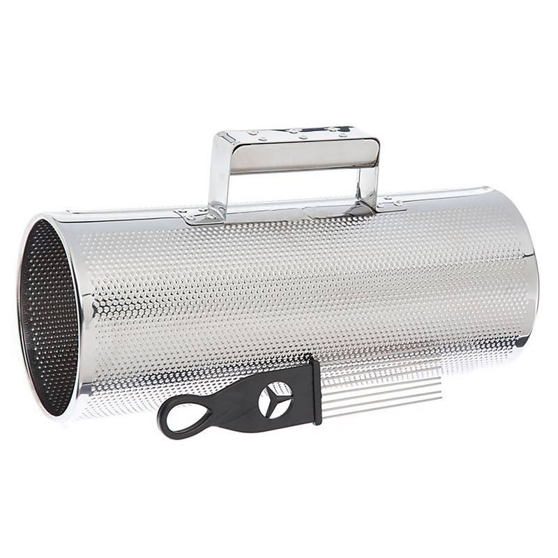 GENERICO - Guira Metálica 30 Cms Cromada con Peine Metalico.