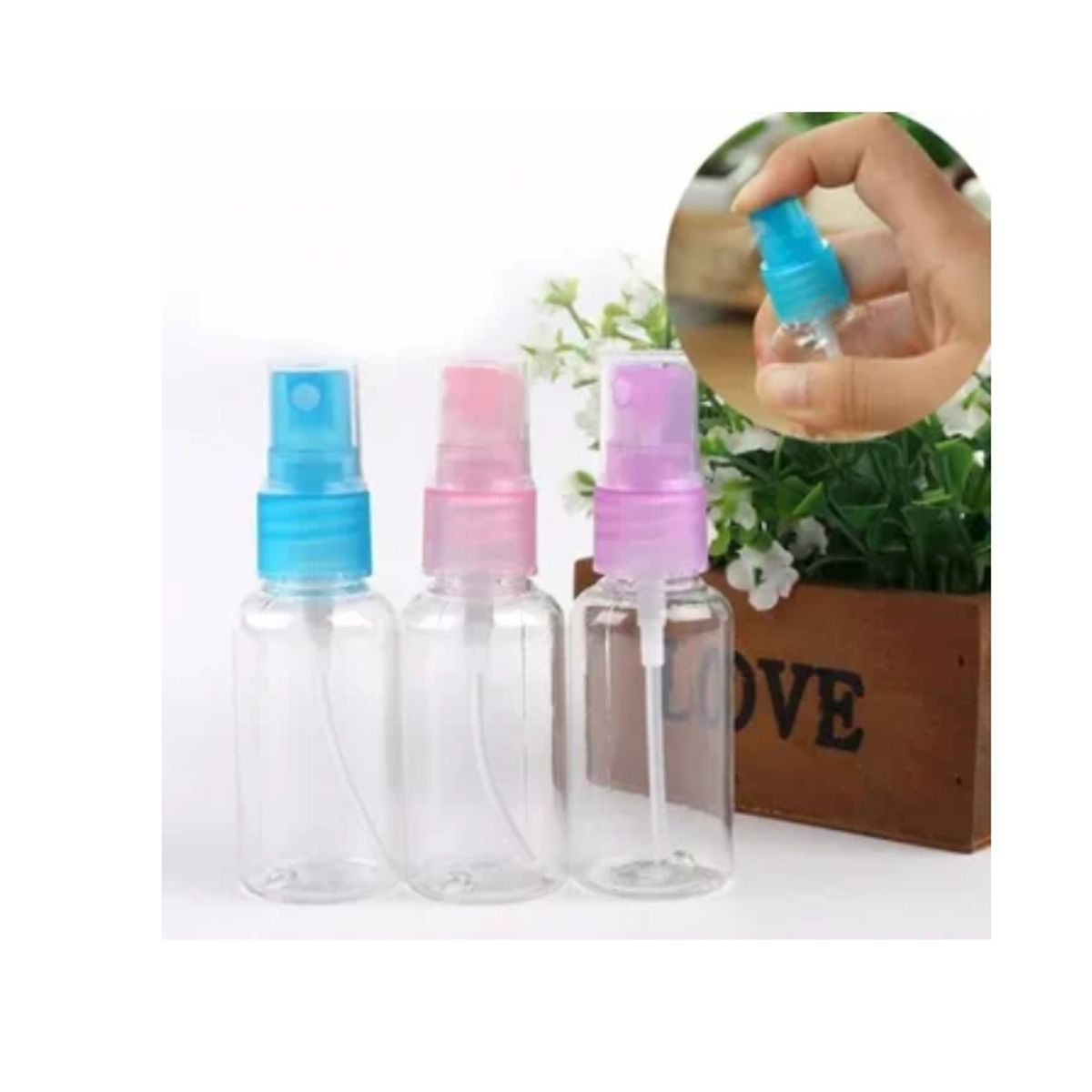 ESHOPANGIE - Docena De Botellas Plasticas Con Spray Aerosol 75 Ml