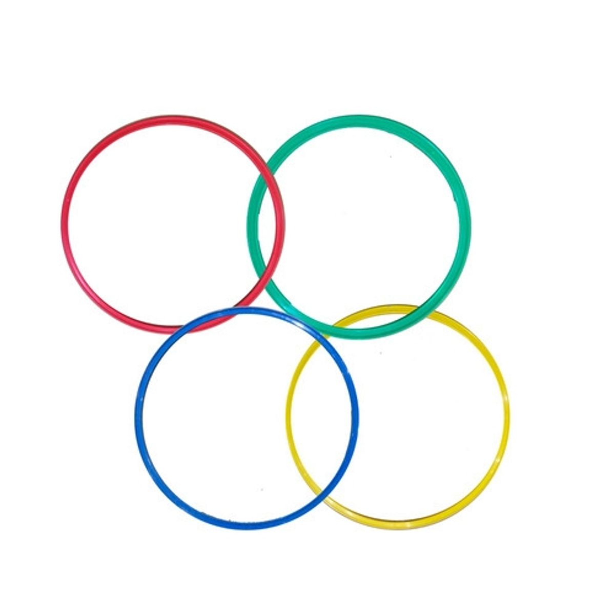 SEIGARD - Juego De 4 Aros Planos BRU015560-4 Color Amarillo