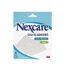 NEXCARE - GASA ESTERIL NO ADH 10-10 CM 6 UNID