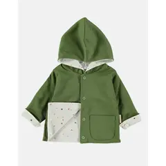 GENERICO - Chaqueta Reversible con Capucha de algodón pima