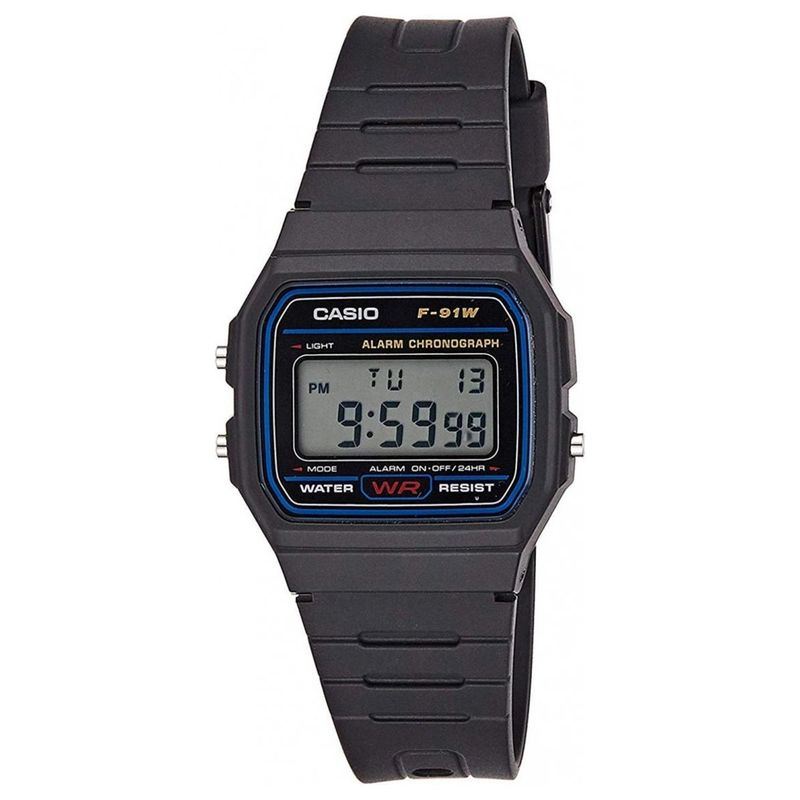 CASIO - Reloj Clásico Unisex Casio F-91W-1 Negro