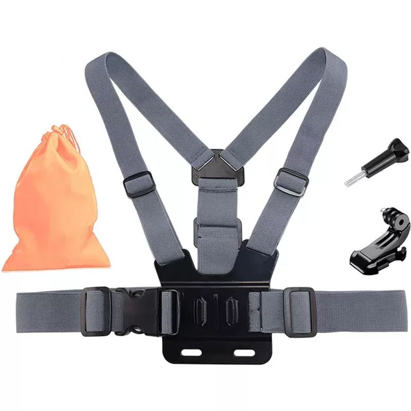 SHOOT - Arnés de Pecho Gris  Soporte  Tornillo  Bolsa de genero