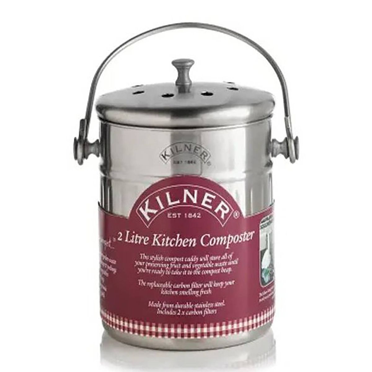 KILNER - Compostera Acero Inoxidable 2 Lts.