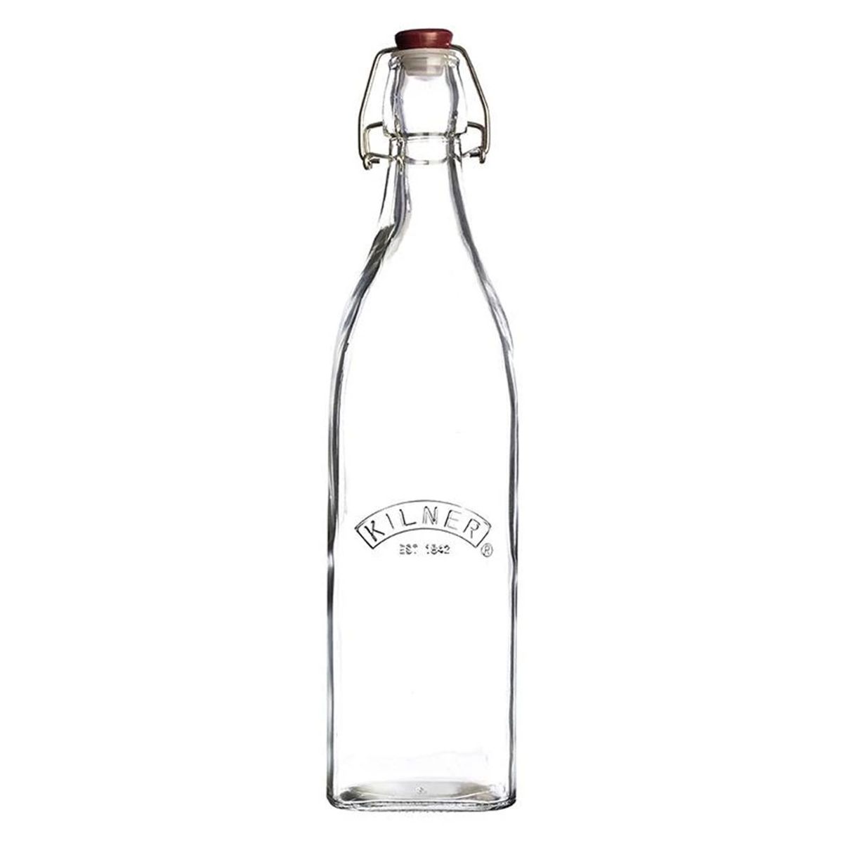 KILNER - Botella Tapa Roja Con Cierre Clip 1Lt