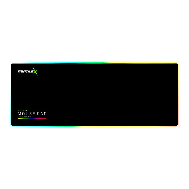 REPTILEX - Mouse Pad Gamer RGB XXL RGB 40x90cm / 4mm Reptilex RX-0022 - Negro