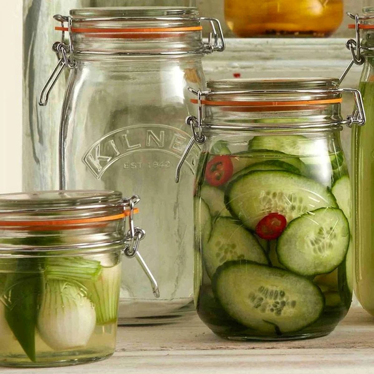 KILNER - Frasco Redondo Con Cierre Clip 1Lt.