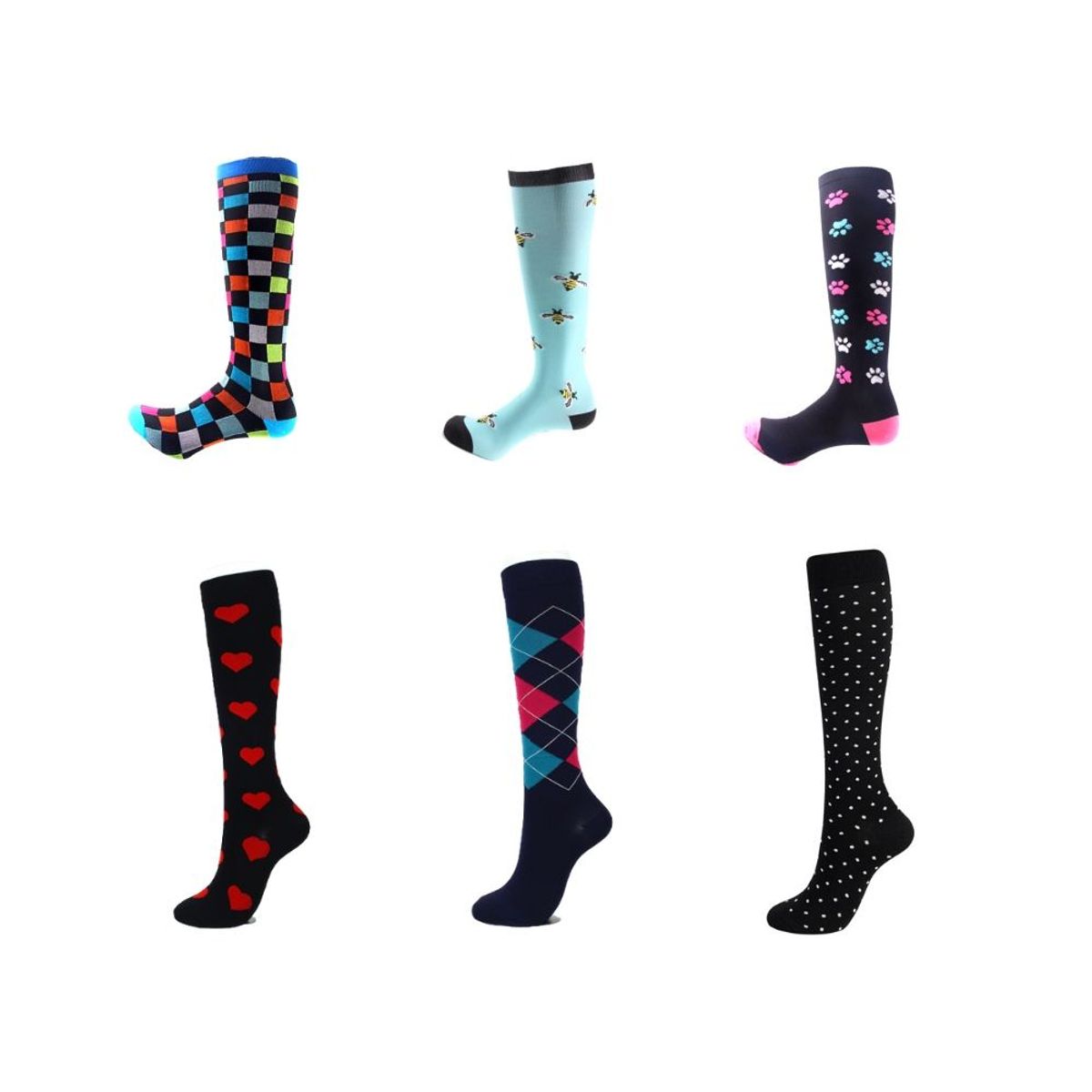 AUCKLAND OUTDOOR - Pack de 10 Medias de Compresión surtido