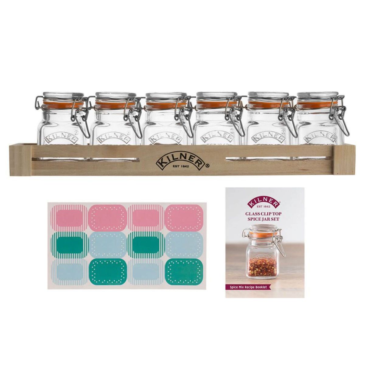 KILNER - Set 6 Frascos Especias 70Ml