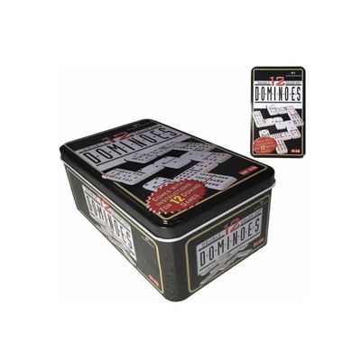 Imagen 2 del producto Dominó Juego Chancho 12 Caja Metálica 91 Piezas Juegos