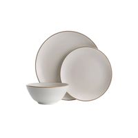 Set Loza Classic Collection 12 Piezas Crema