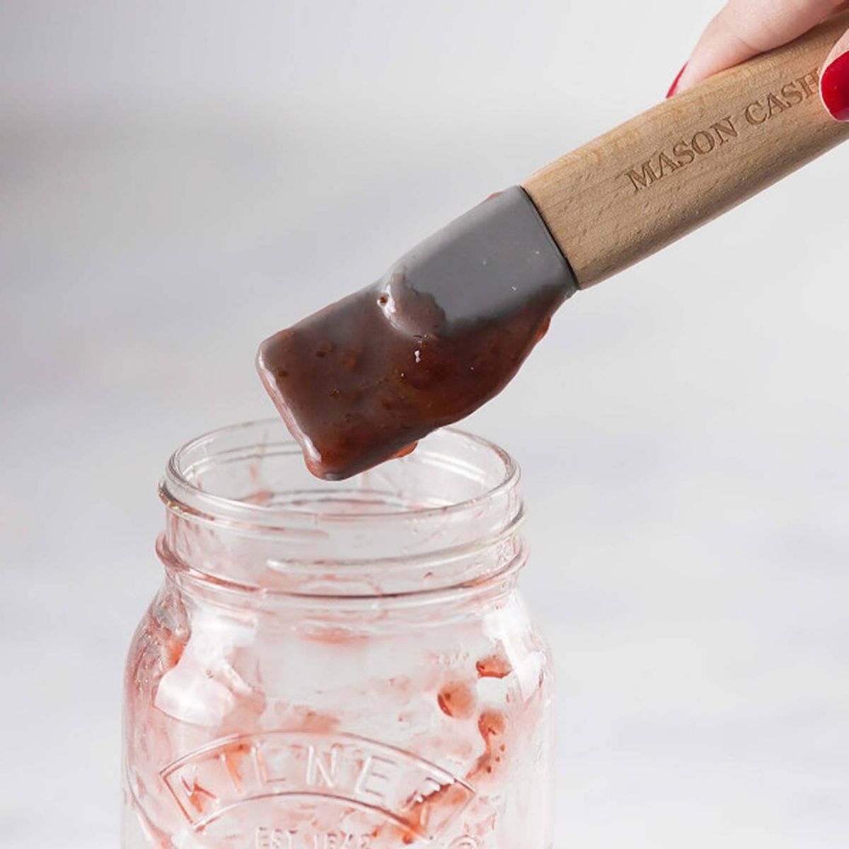 MASON CASH - Cuchara Madera Con Espátula Y Medidor