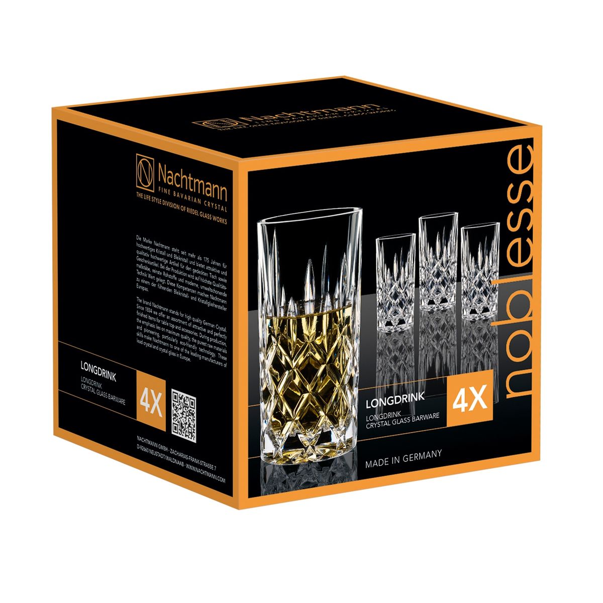 NACHTMANN - Set 4 Vasos Largos Noblesse.