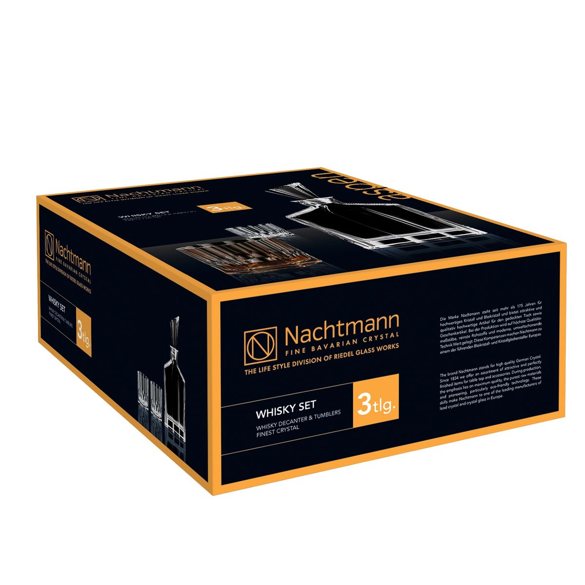 NACHTMANN - Botella Whisky  Dos Vasos Whisky Aspen