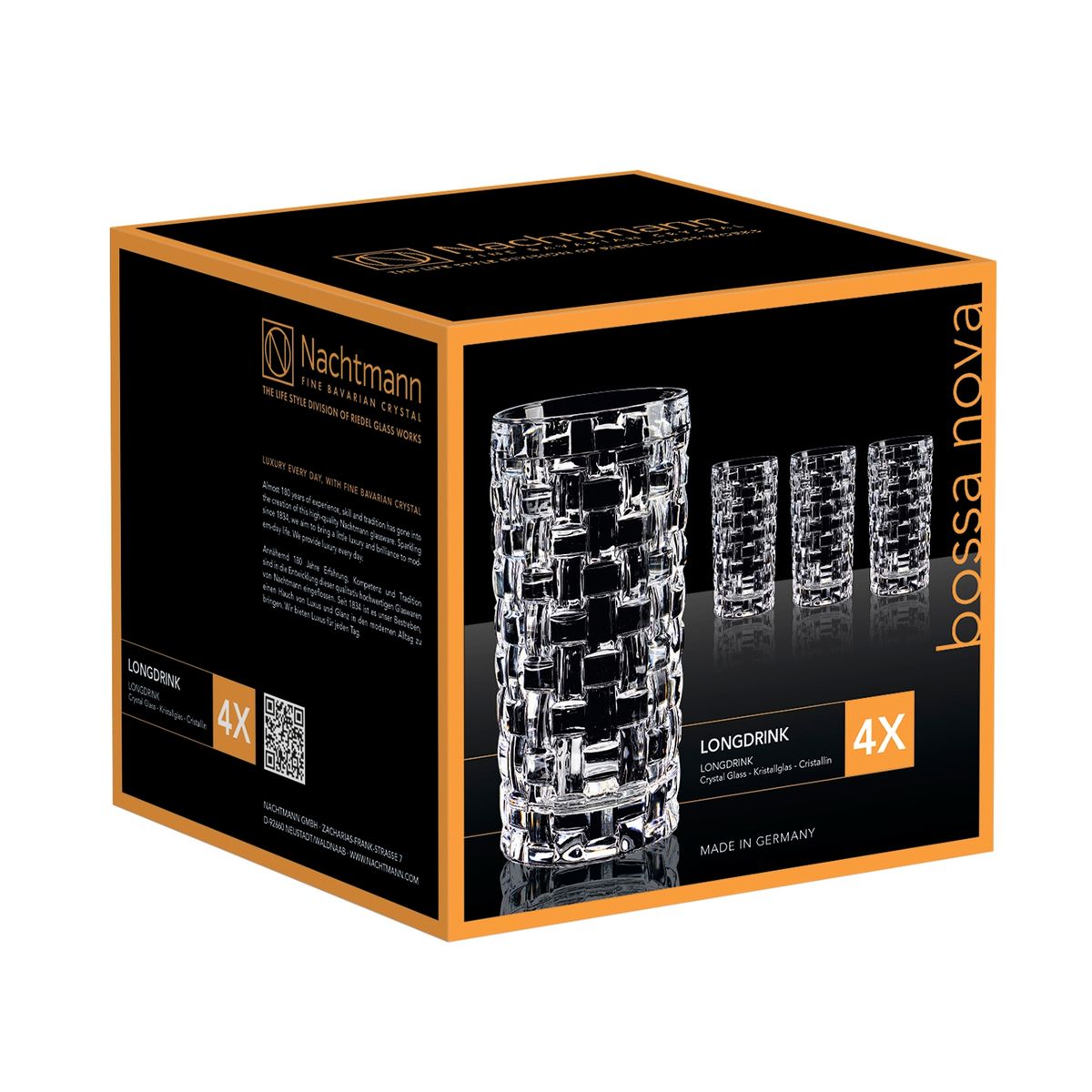 NACHTMANN - Set 4 Vasos Largos Bossa Nova