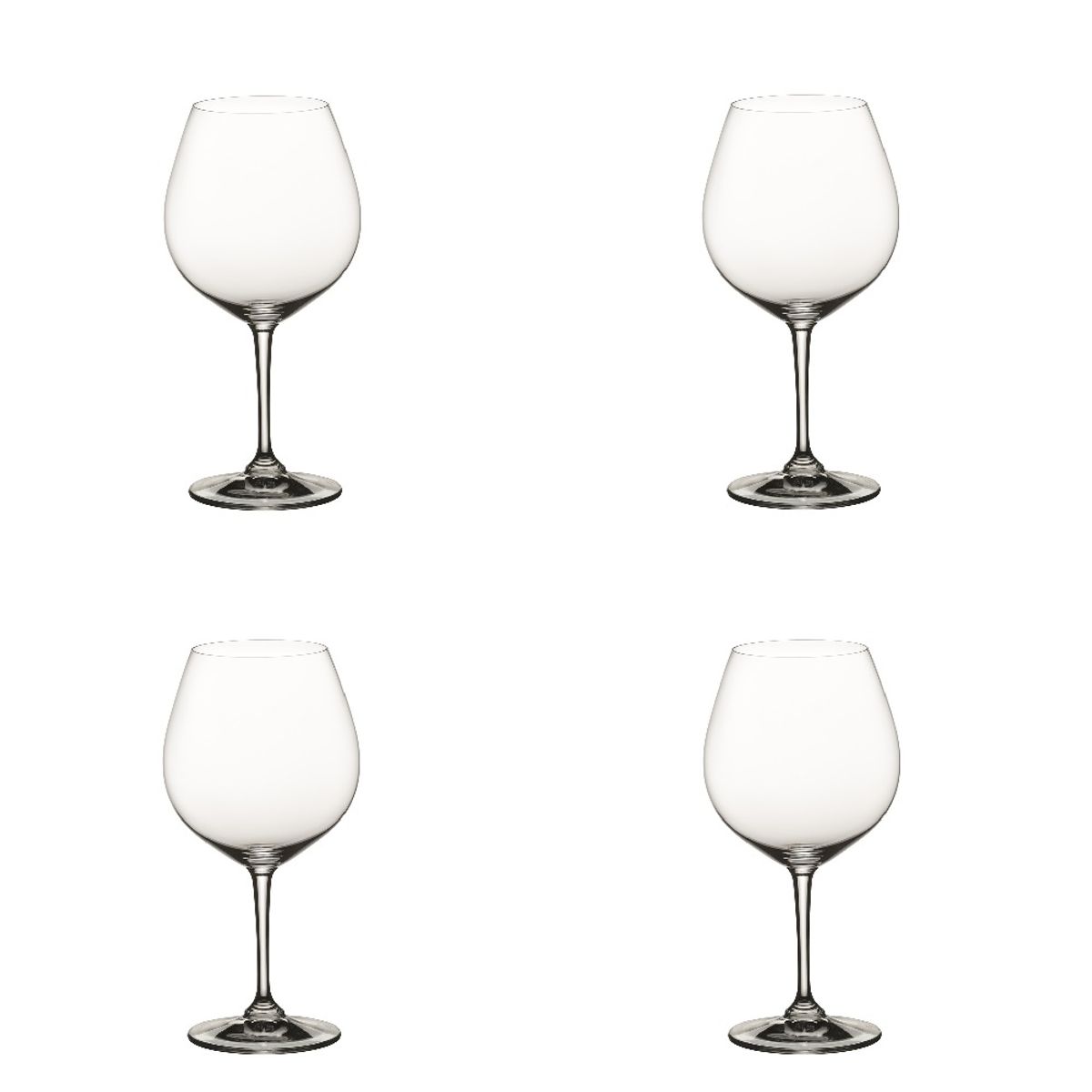 NACHTMANN - Set 4 Copas Burgundy Vivino.