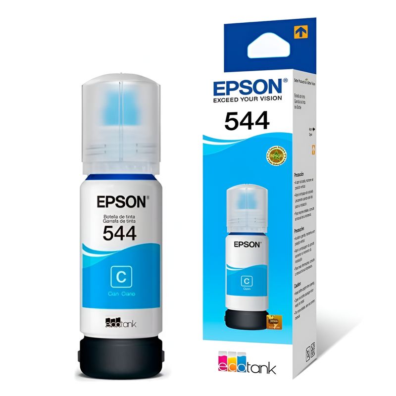 EPSON - Tinta Epson 544 Original Cyan 65 Ml Premium Edition - Celeste