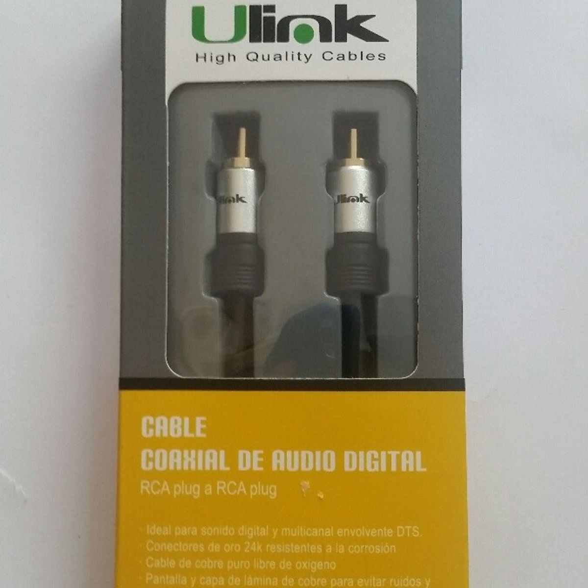 ULINK - Cable De Audio Coaxial De Alta Fidelidad Plug RCA A Plug RCA Ulink