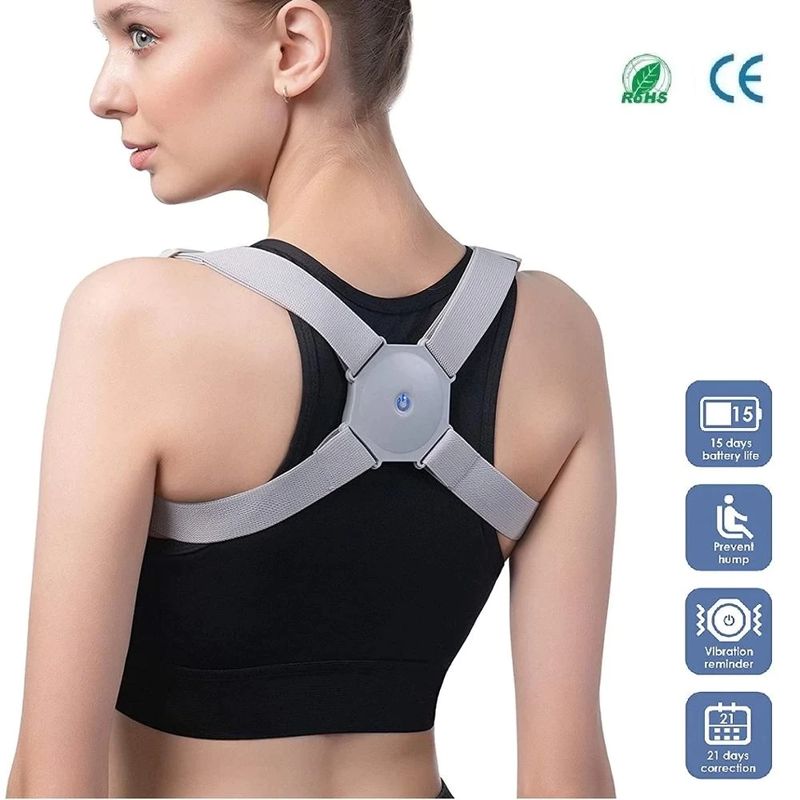 GENERICO - Corrector De Postura Con Soporte Trasero Con Sensor
