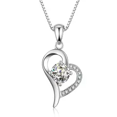 GENERICO - Collar plata 925 corazón elegante mujer regalo