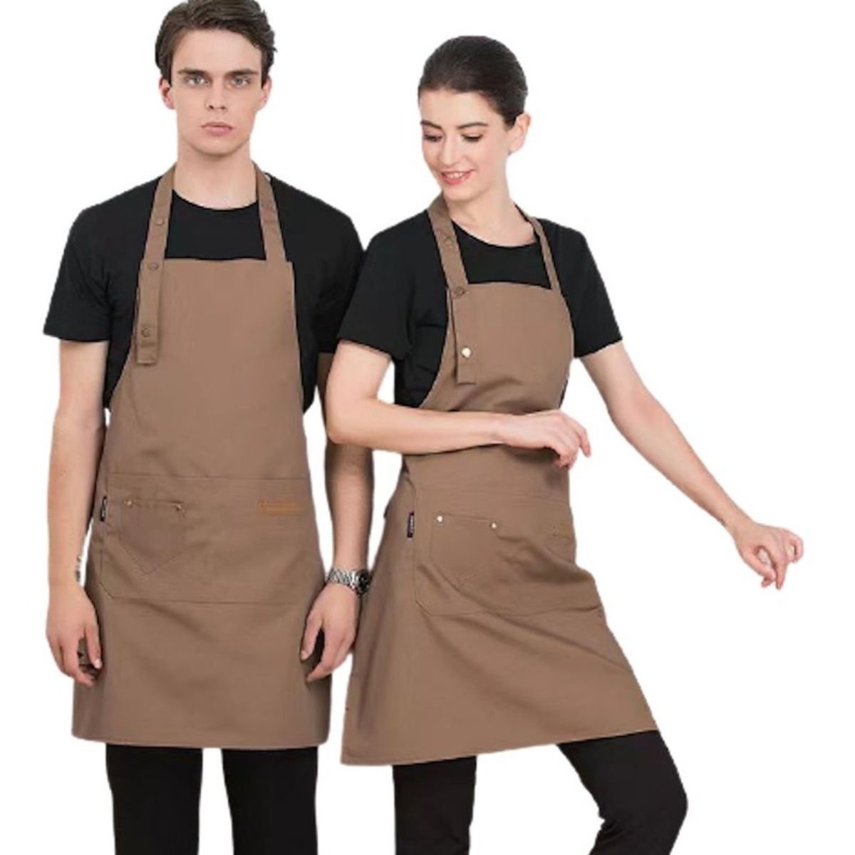 GENERICO - Pechera Clasica Gourmet Gastronomia Cocina Khaki