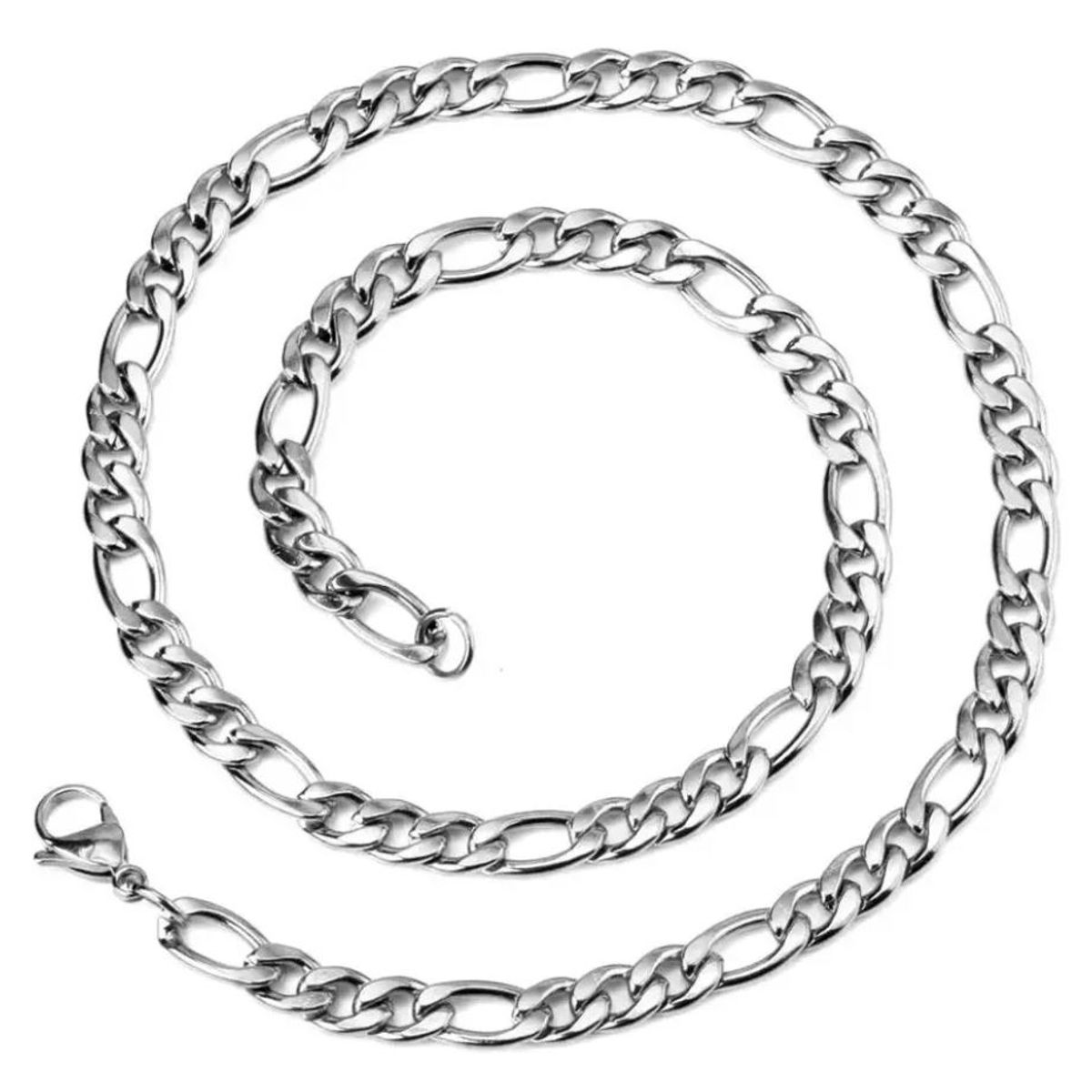 GENERICO - Cadena acero inoxidable quirurgico 60cm largo 7mm ancho