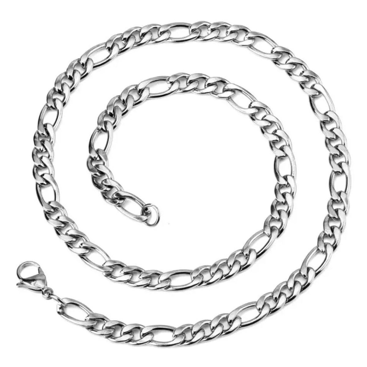 GENERICO - Cadena acero inoxidable quirurgico 60cm largo 7mm ancho