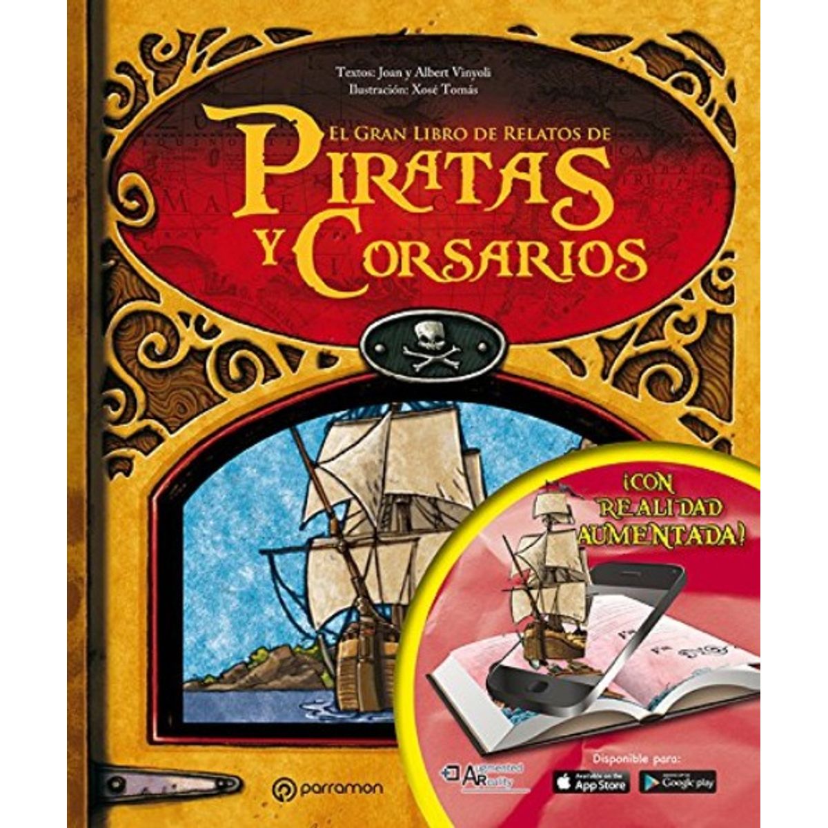 TOP10BOOKS - Libro GRAN LIBRO DE RELATOS DE PIRATAS Y CORSARIOS (REALIDAD AUMENTADA)