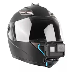 SHOOT - Arnés Casco de Moto para Camara deportiva - Celeste