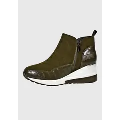 DEGAS - Botín Cuero Pedrina Verde