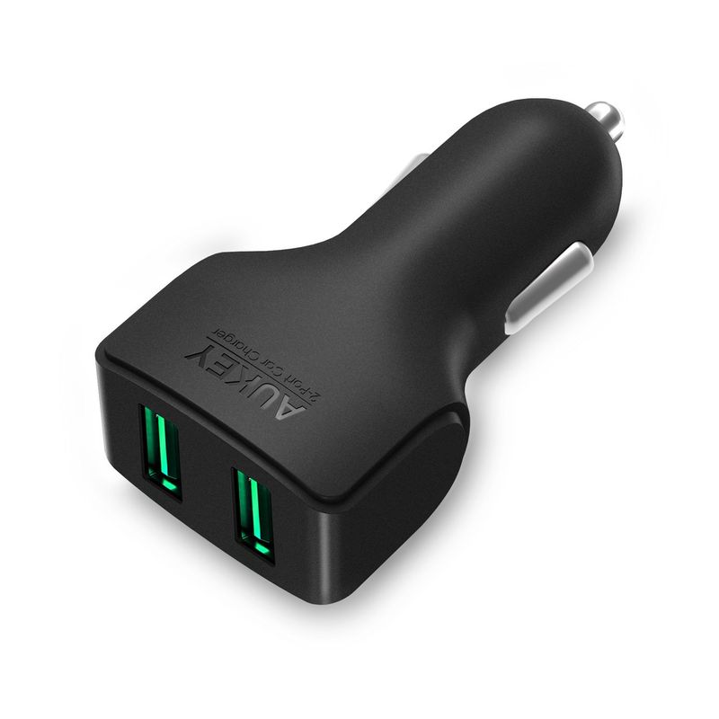 AUKEY - AUKEY Cargador de vehículo 2 puertos USB Aipower Negro - CC-S3 - Negro