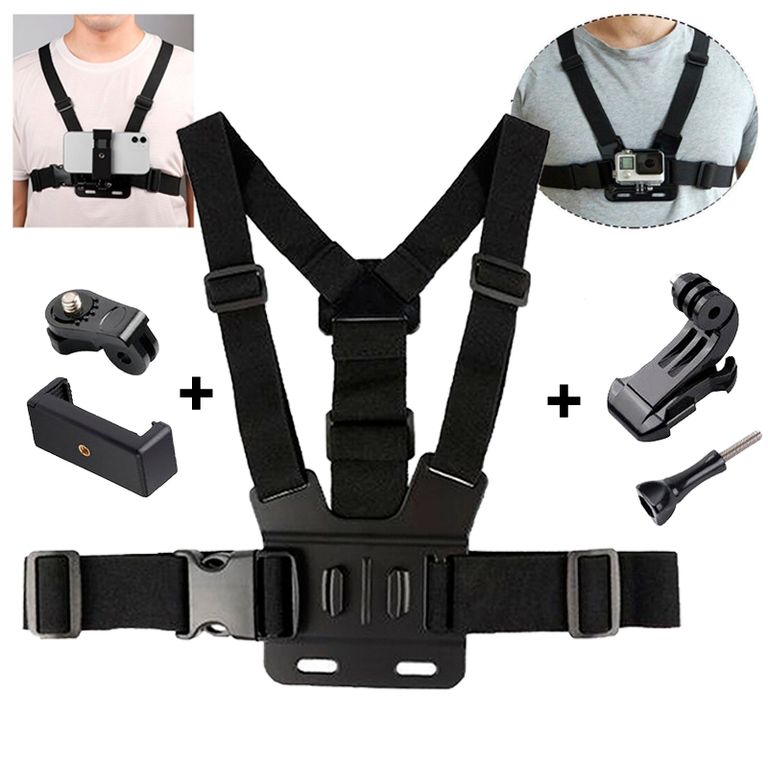 Arnes de Pecho para Smartphone y Camaras deportivas -