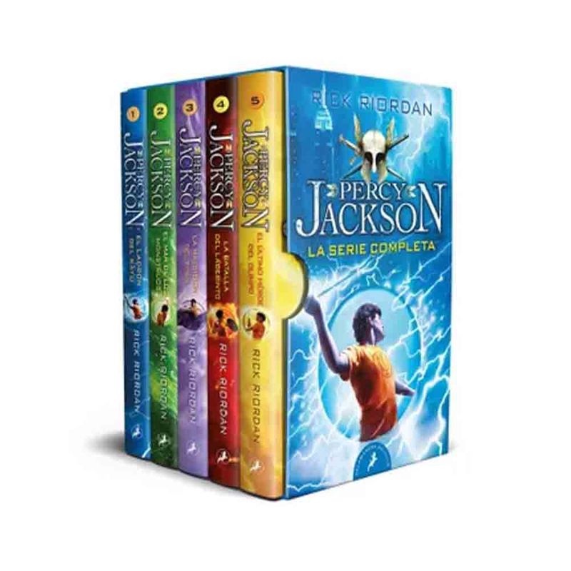 TOP10BOOKS - Libro ESTUCHE PERCY JACKSON Y LOS DIOSES DEL OLIMPO - SERIE COMPLETA