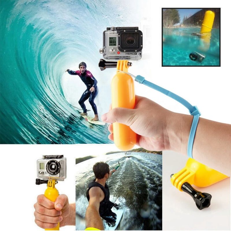 SHOOT - Flotador amarillo PARA CAMARAS DEPORTIVAS GOPRO U OTRAS