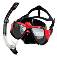 Snorkel Lente con tubo Rojo para cámara deportiva Gopro u otras